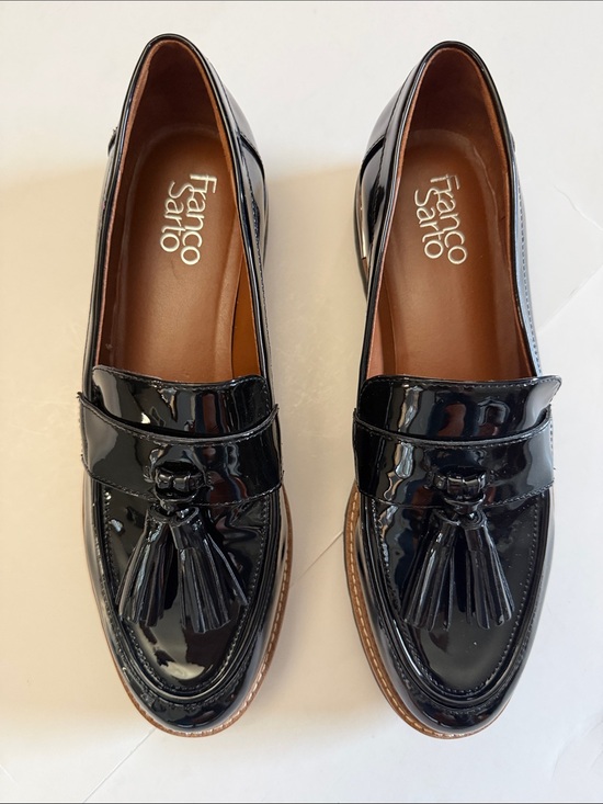 Franco Sarto Shoes - NWT FRANCO SARTO BLACK PTENT TASSEL PENNY LOAFERS, SIZE 9